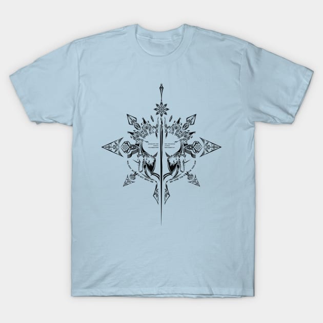 Jin Crest T-Shirt by BlacIyc